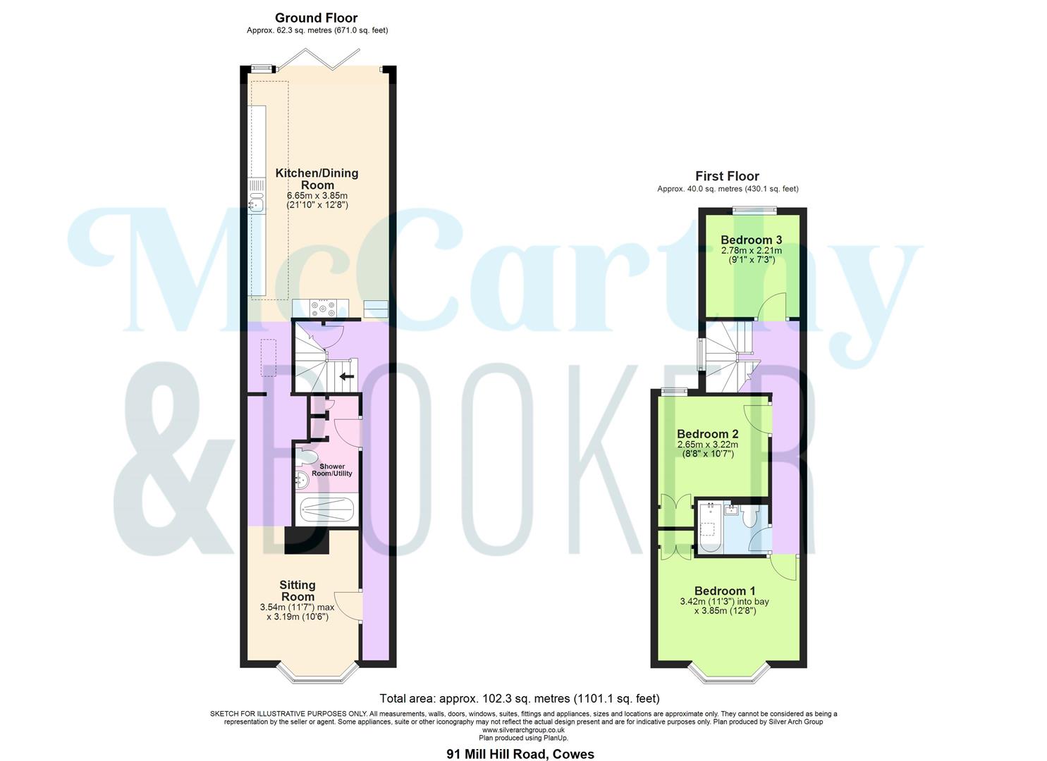 PERIOD CHARM WITH MODERN UPGRADES - Mill Hill Road, Cowes floorplan